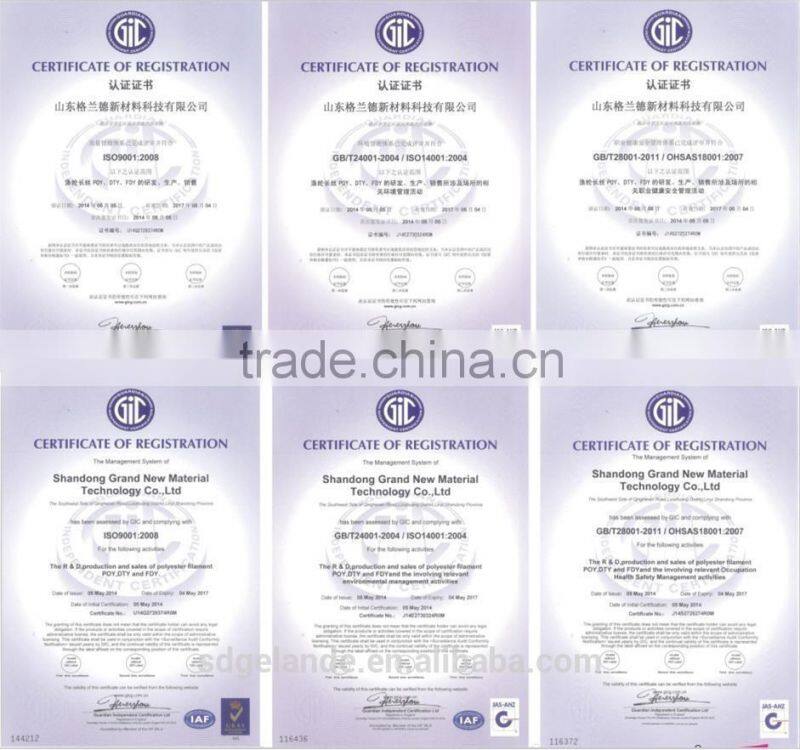 white polyester FDY with good quality and good price