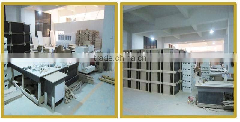 RA040 modern white MDF bathroom cabinet with ceramic basin