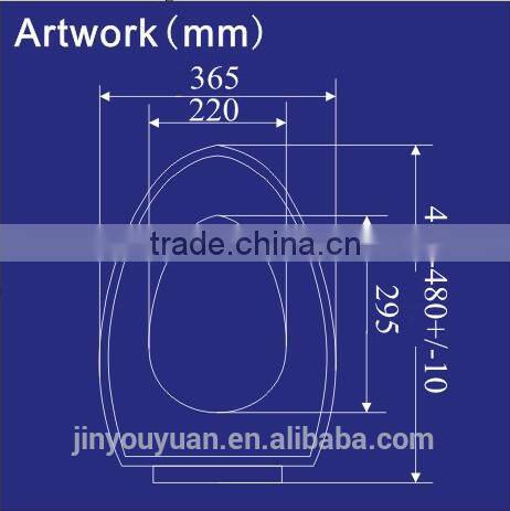 1051 Toilet seats; Hot Sale to South America Plastic Toilet Seat Cover with Mental Feet