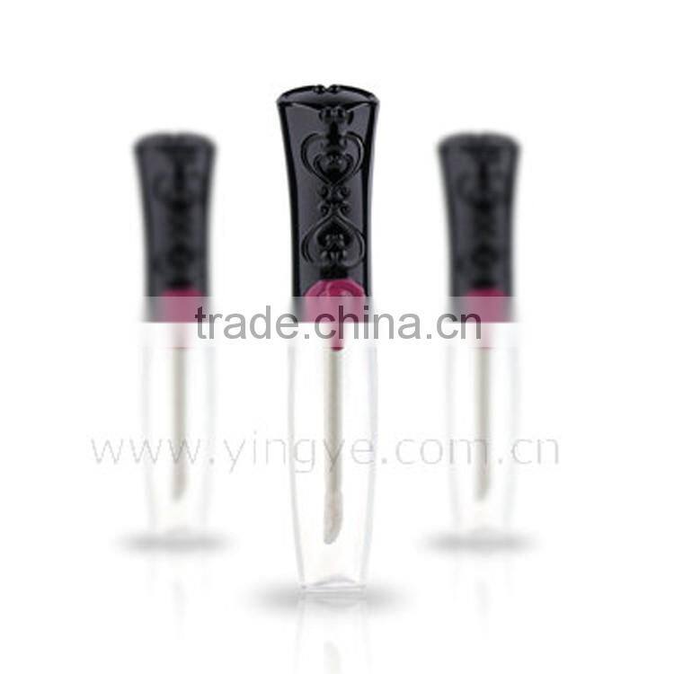 Romantic Rose plastics lipgloss tube containers with brush