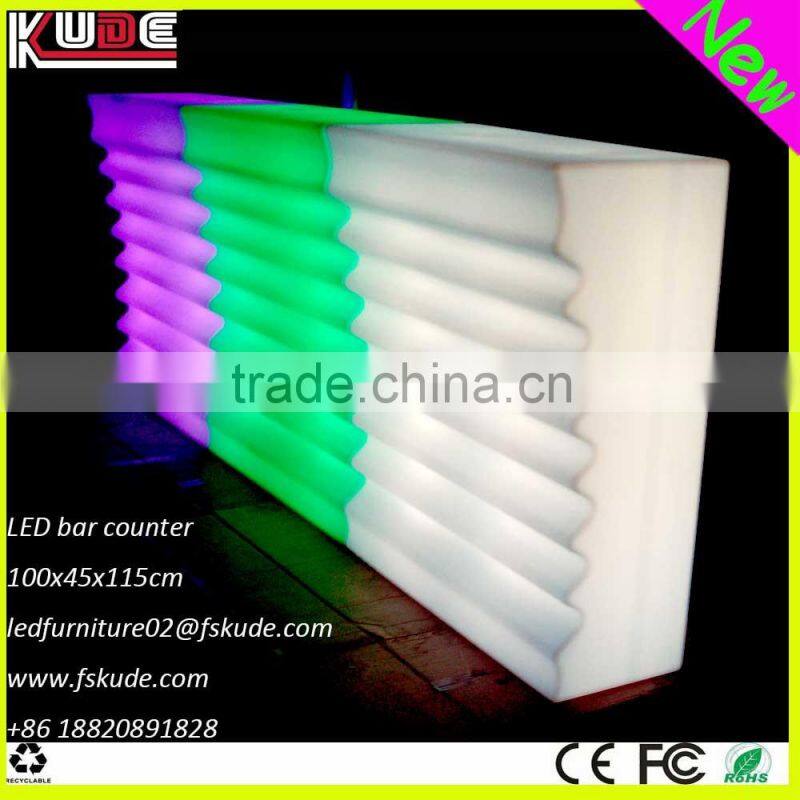 New bar counter design/illuminated LED bar counter/LED bar table for night club