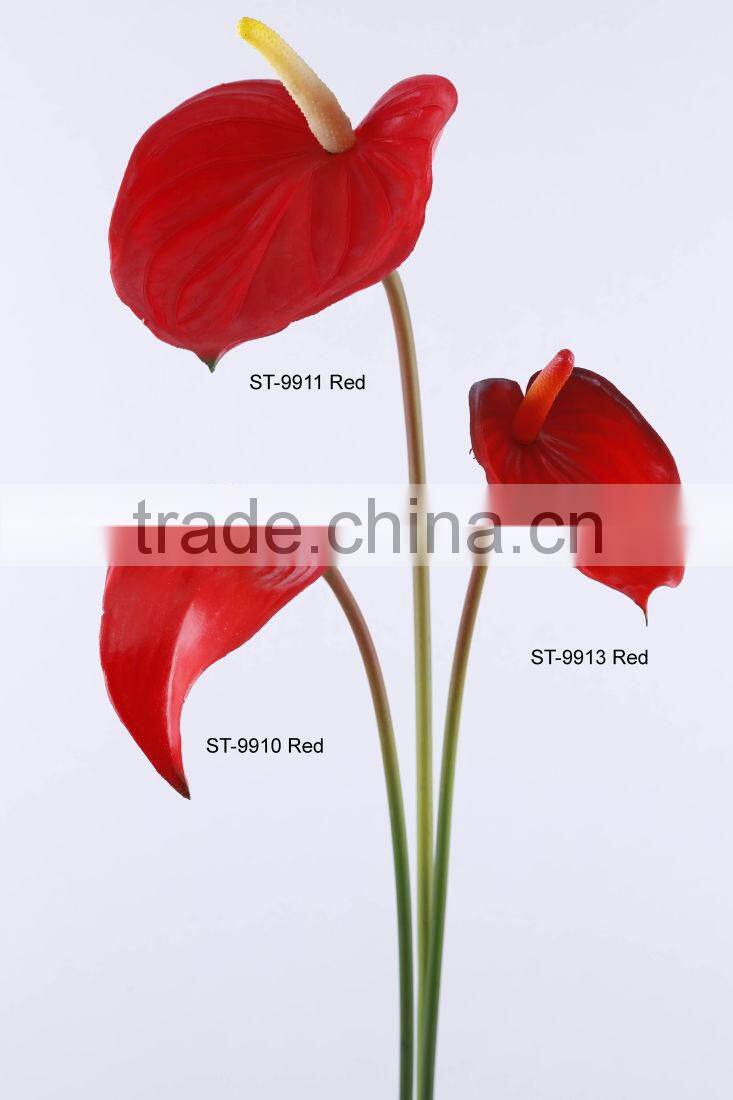 88 cm PVC Real Touch Tiger Lily Spray Artificial Flower