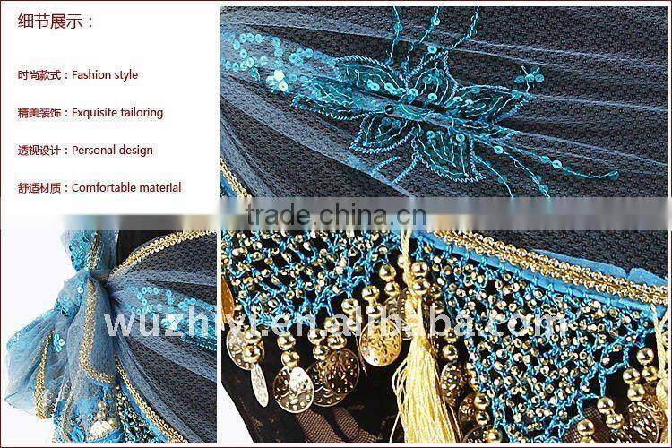 Egyptian tribal belly dance nets cloth and embroidery hip scarves