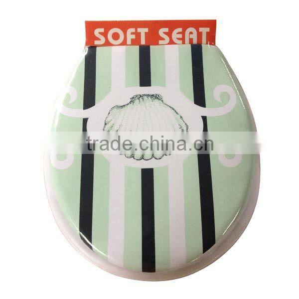Dark green toilet seat cover