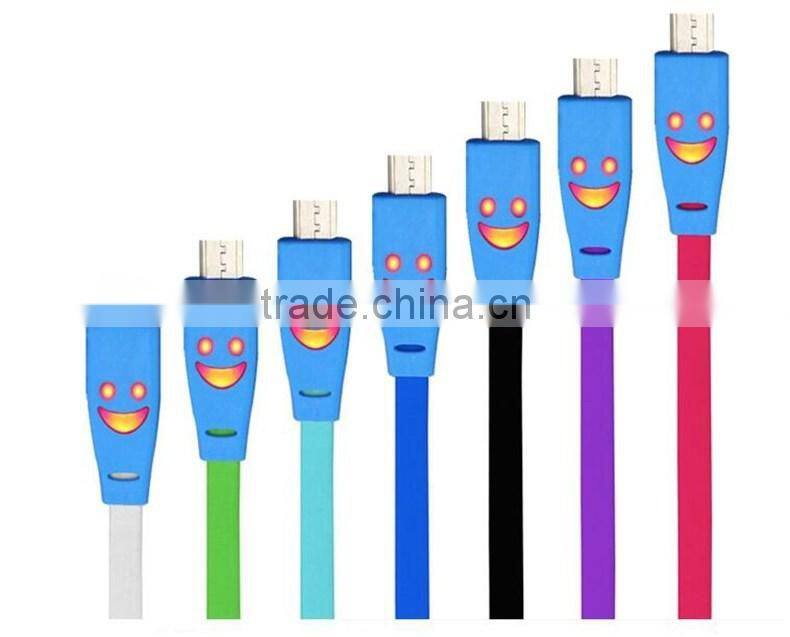 Wholesale low price smile usb data cable usb charging cable for iphone 5s/6/6plus