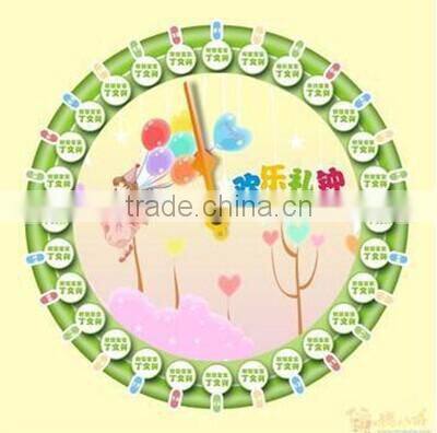 Bird dial design decoration wall clock for kid