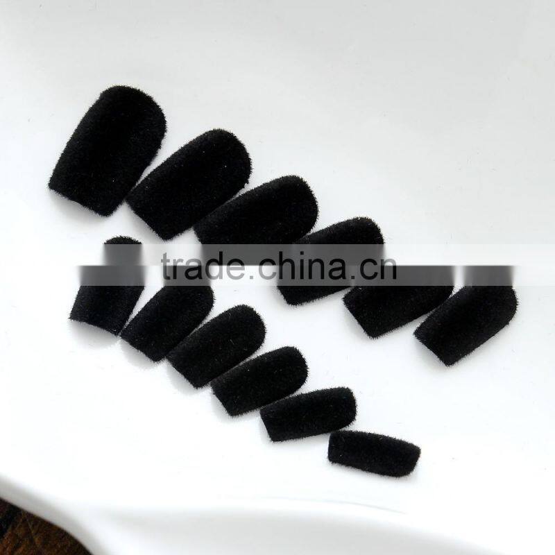 Wholesale false nails glitter powder designed artificial nails