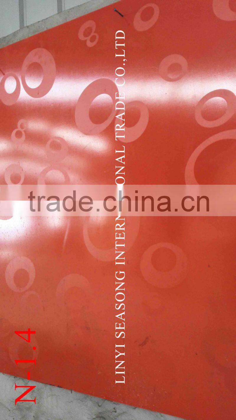 Beautiful 2015 new star design mdf slot board display board with aluminium bar