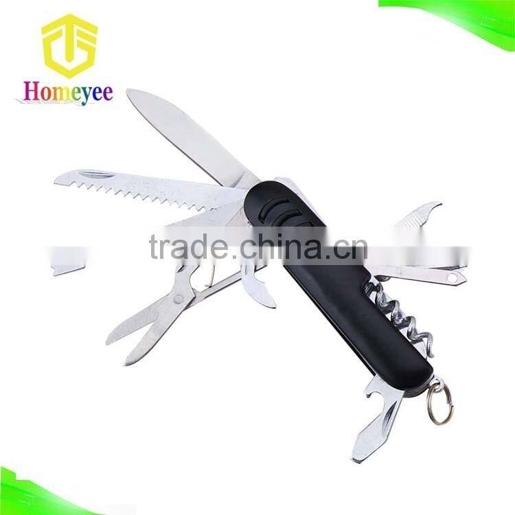 multifunction mini pocket knife with wood handle /small size wood handle knife
