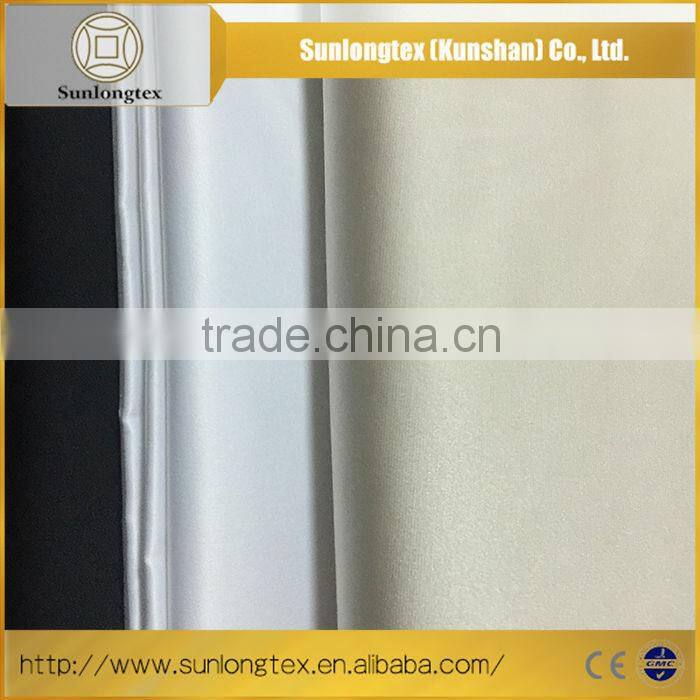 Running Item elastic satin fabric,full memory satin fabric