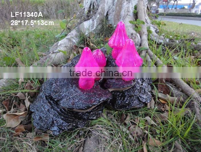 Resin solar mushroom lamp garden decor