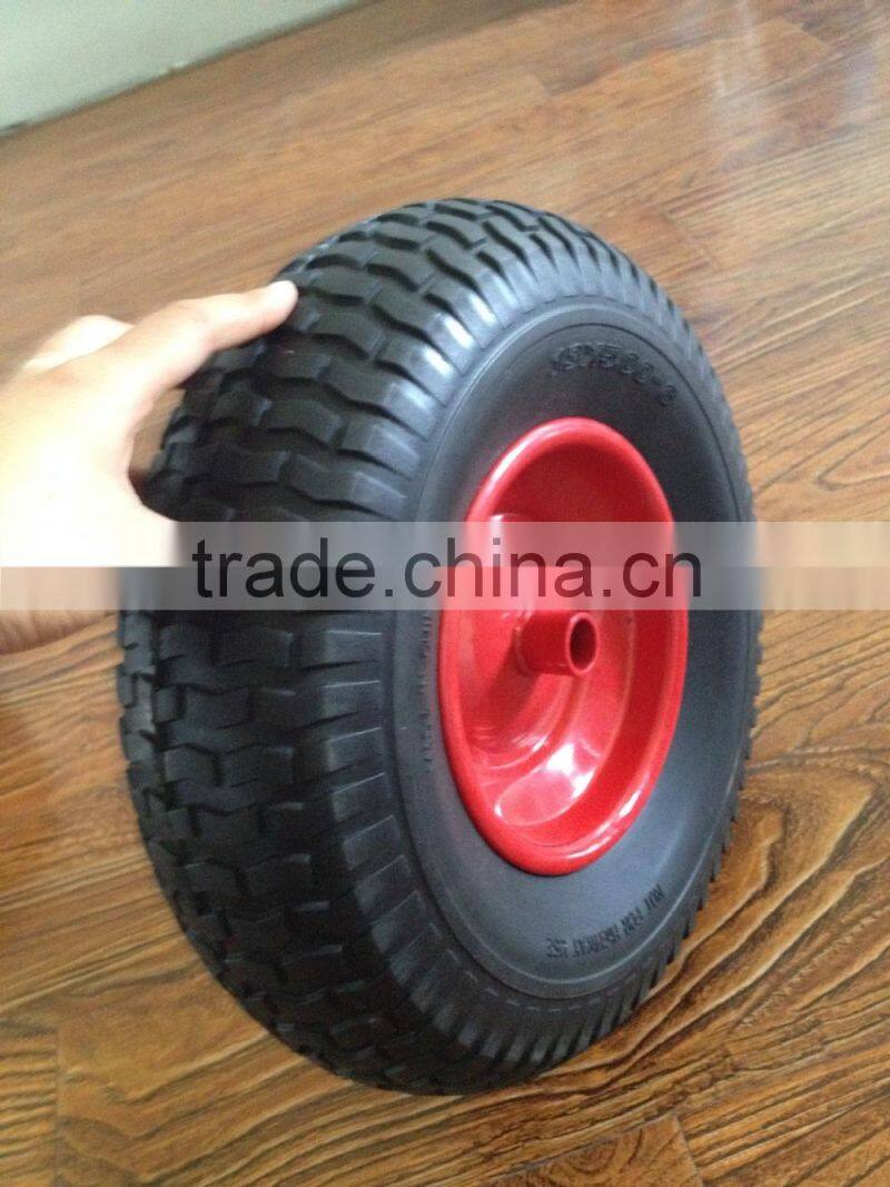 pu foam filled wheel for lawn mower 13x5.00-6