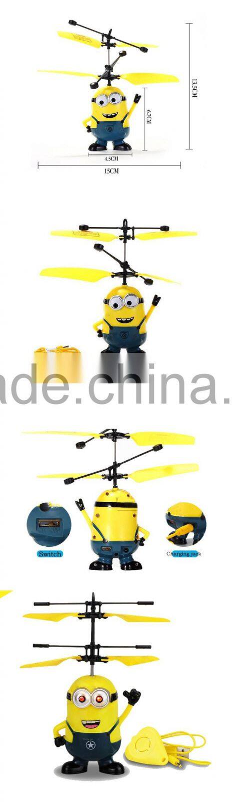 Cartoon style ultralight aircraft induction micro drone