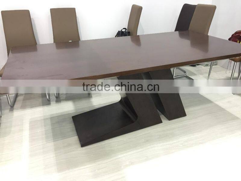 TB 2m latest table TL shape wooden dining table