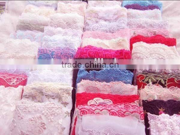 New design cotton embroider bridal lace trim,lace ribbon for dress