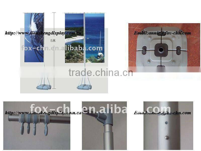 outdoor telescopic promotional flag pole
