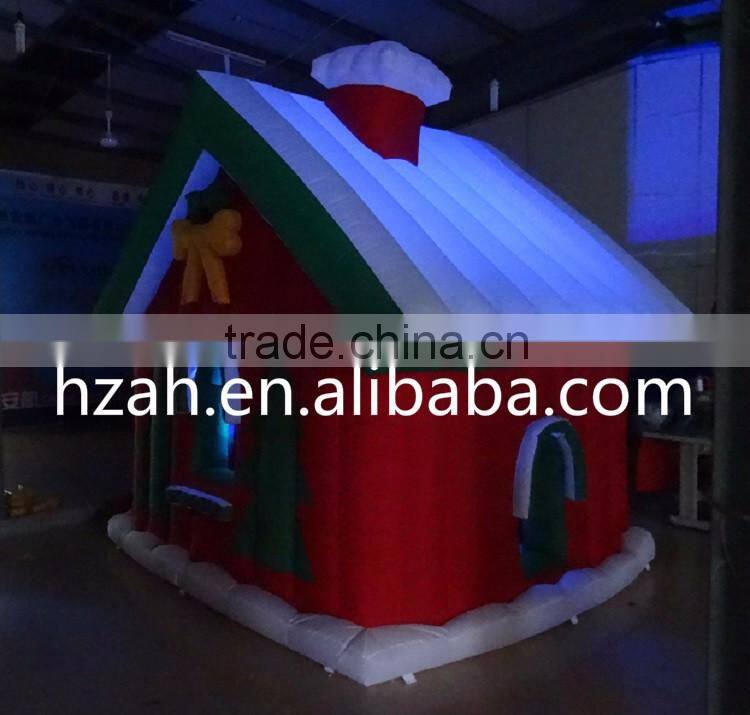 Lighting Inflatable Log Cabin for Christmas Decoration