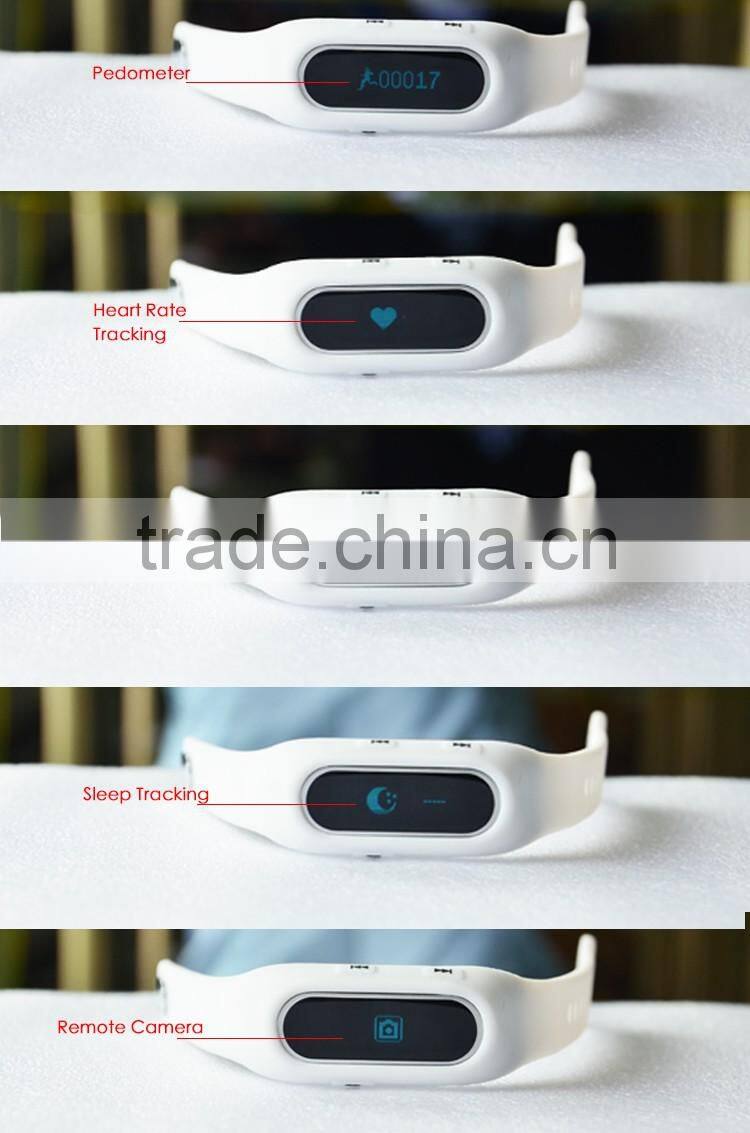 fitness track smart band with heart rate monitor wristband