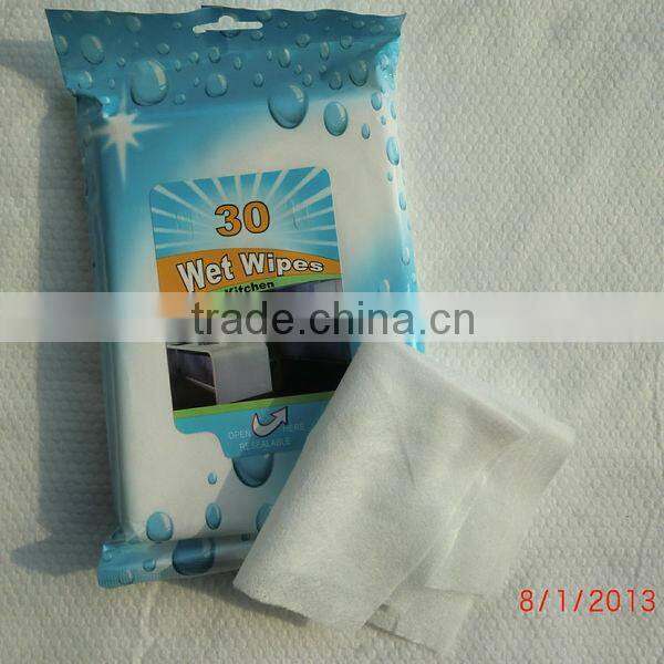 30pc CE certification kitchen cleansing wet wipe, household cleaning