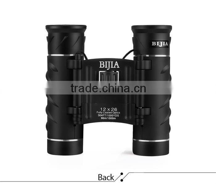 BJ700102 12X26 Compact Binocular with Neck Strap and Carrying Case Bird watching waterproof porro binoculars