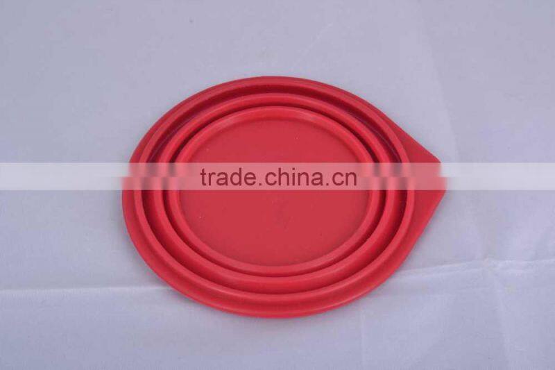 FDA LFGB grade collapsible silicone lunch box storage box