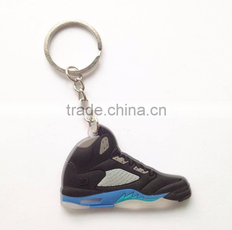 PVC Sports Running Shoe Shaped Keychain Basketball Custom Key Chain