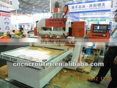 8 heads cylinder wood engraving machine (best seller and new patent invention )