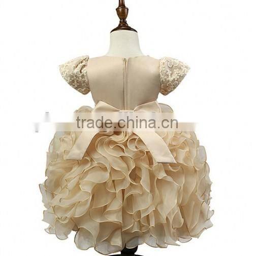 2016 Children Frocks Designs Baby Dress Designs Pearls Decoration Baby Dress Designs