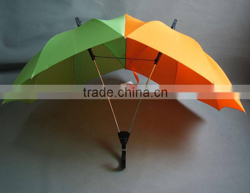 2014 new design double umbrella shower curtain umbrela