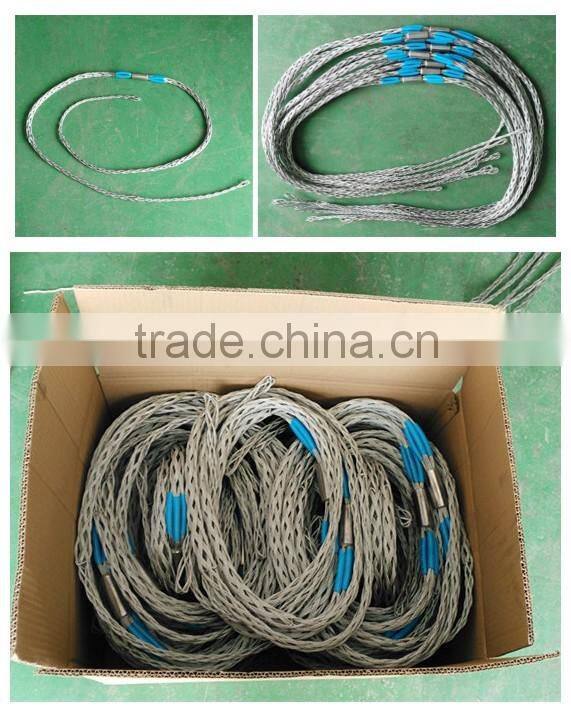 Cable mesh sock with 2 heads