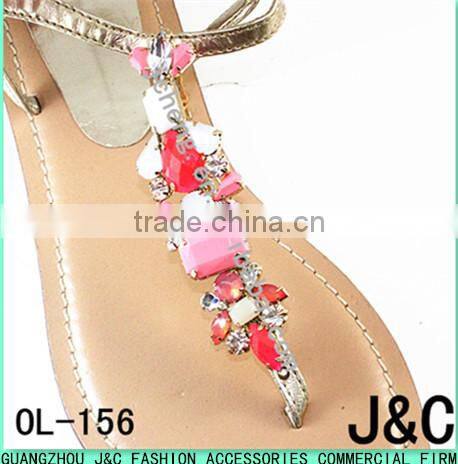 New design glass stone shoe ornament/ shoe accessory/ shoe trim