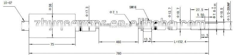 Economic flexible melt pressure sensor with mV/V output,2mv/v pressure sensor