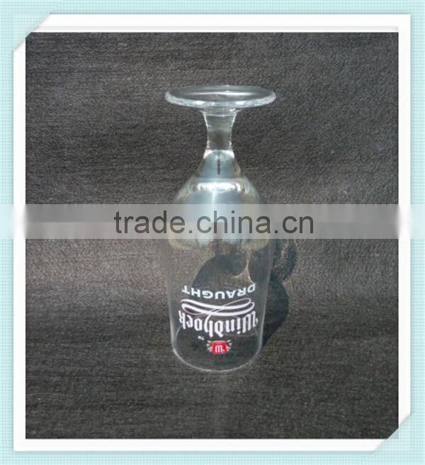 Hand blown beer goblet mouth blow beer glass cup with high quality