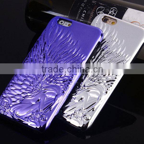 2015 Fashion new design Angel's Wings plastic mobile phone case