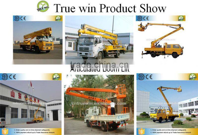 Winter promotion truck mounted man use hydraulic articulated / telescopic arm mobile boom lift