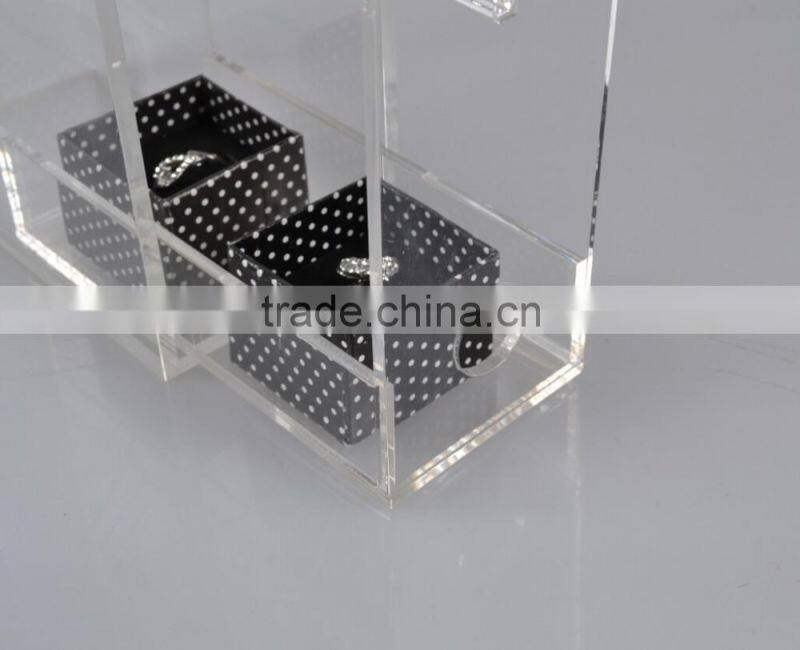 New design acrylic jewelry boxes/acrylic jewelry display/jewelry display cases