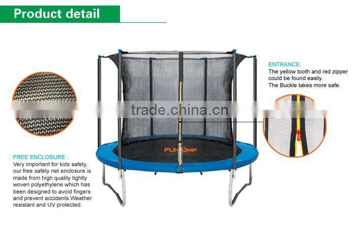 FUNJUMP 8FT UK Round Trampoline with safety net