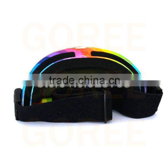 Rainbow colorful Ski Goggles Country Googles Tinted UV400 Skating goggles skiing snow anti-fog Dual Lenses