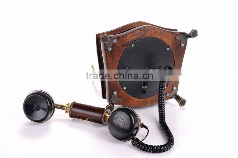 Home Wood Vintage Corded Telephones, Antique Decorative Telephone, China Antique Telephone