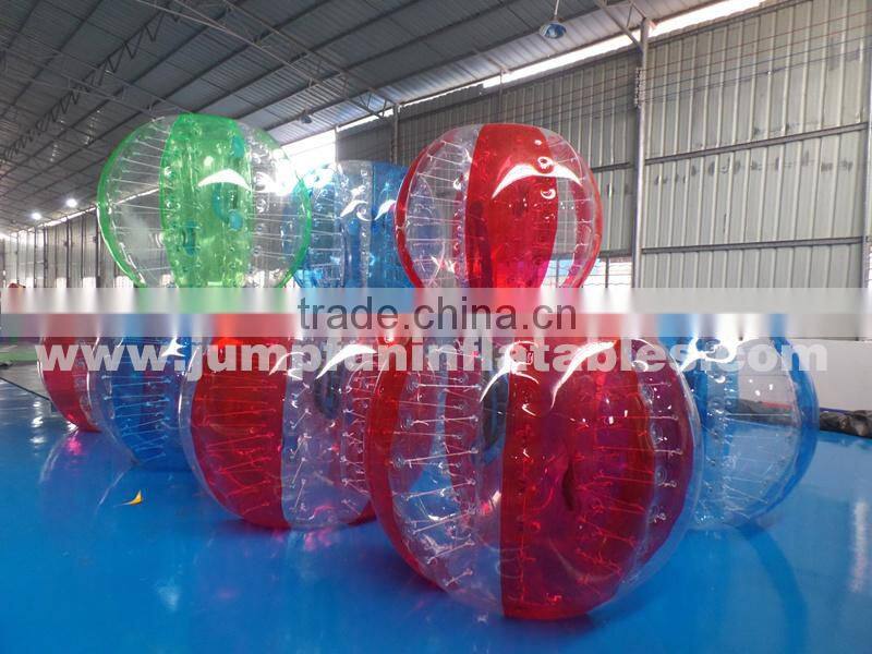 Wholesale 1.5m Football Bubbles cheap PVC body bubble balls and TPU bumper bubble footballs