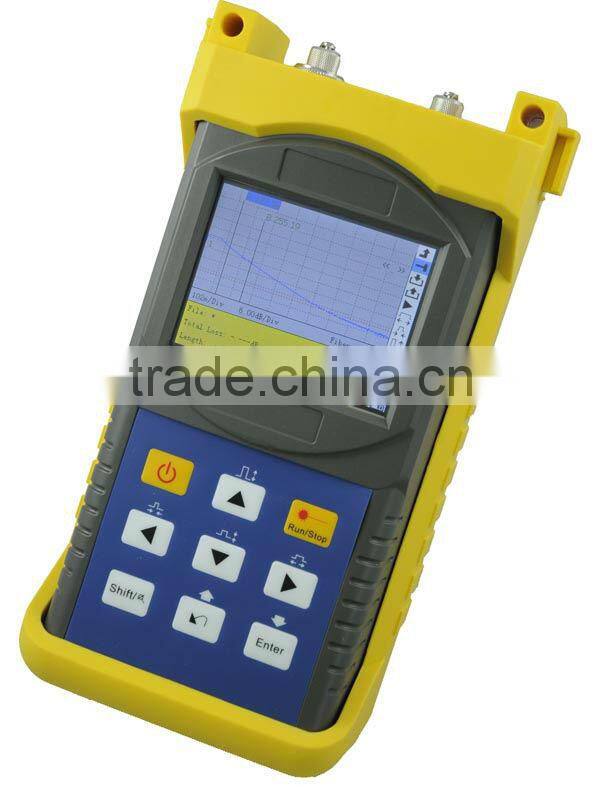 handing fiber testing ODTR for wire installion