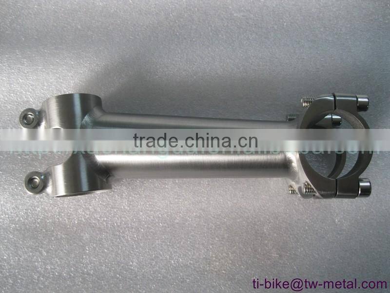 super light titanium bicycle stem OEM hand brush finished cheap ti bike stem customized titan city bike stem XACD made in china