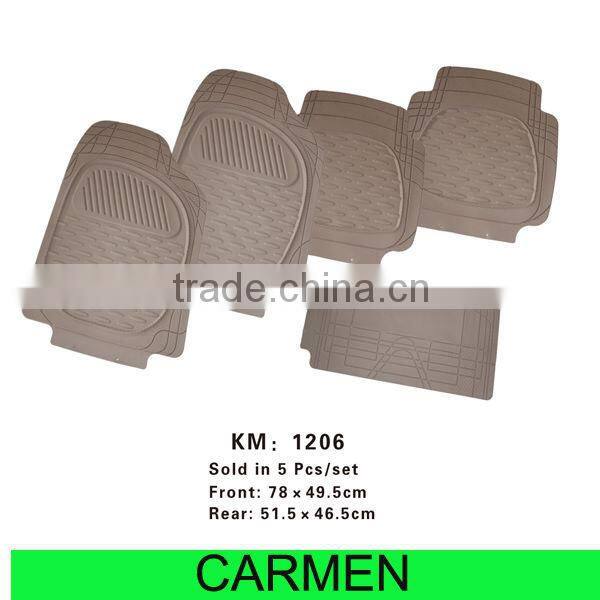 customized fashion patterned anti slip car floor mats with car logo