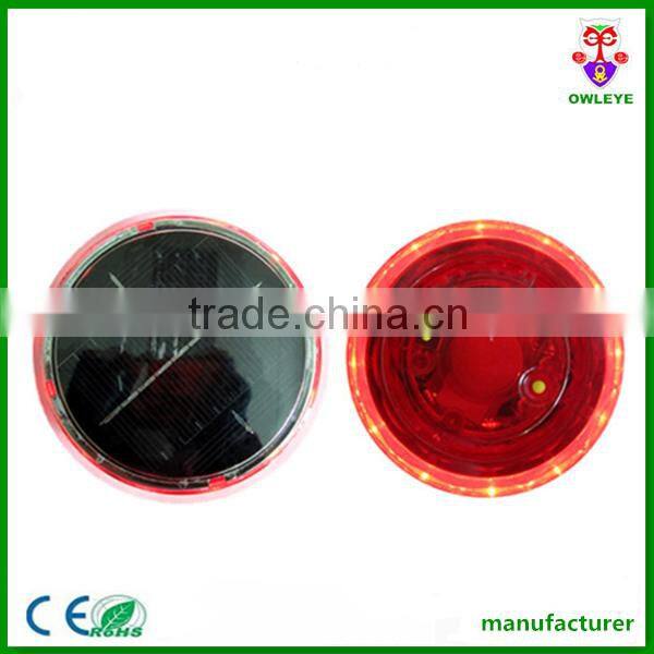 Ultra bright 12 pcs led solar-powered blinker warning light