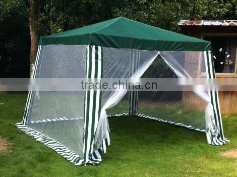 Pavillion tent with net/ mesh sidewalls