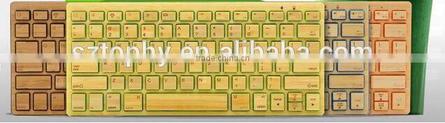 Nature Mini Bamboo Bluetooth 3.0 Keyboard for android with factory price