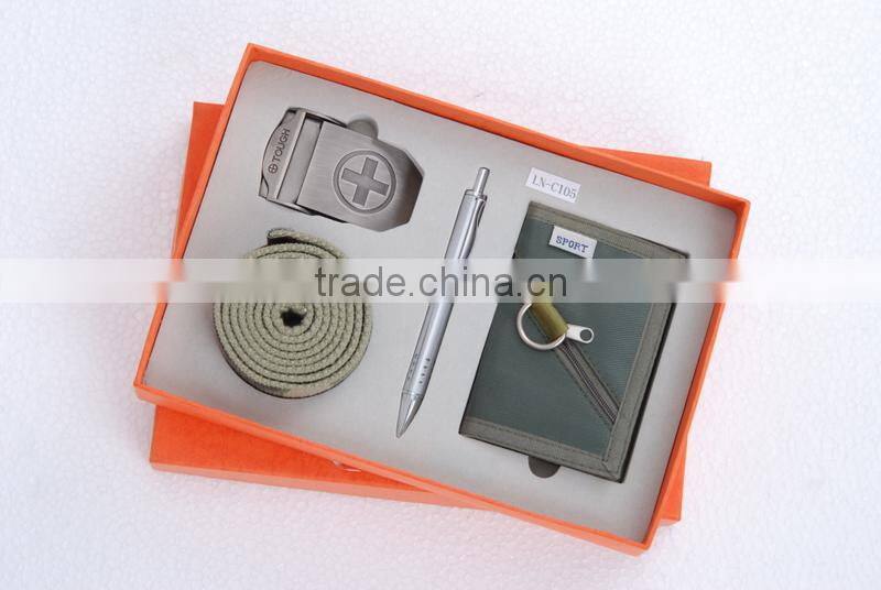 2014 leather gift set for business for promotion