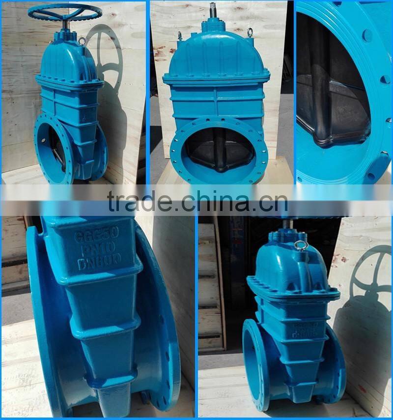 DN600 large diameter bevel gear gate valve