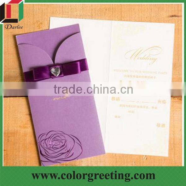 top grade extravagant ribbon elegant wedding invitation cards