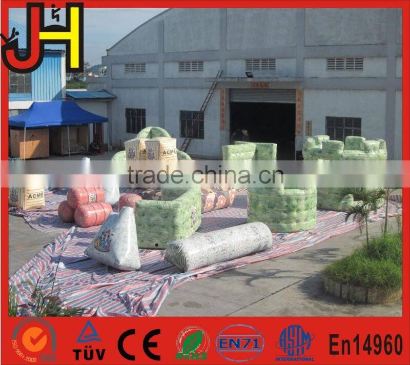 Obstacles Game Archery Laser Tag Speedball Inflatable Paintball Bunkers Field